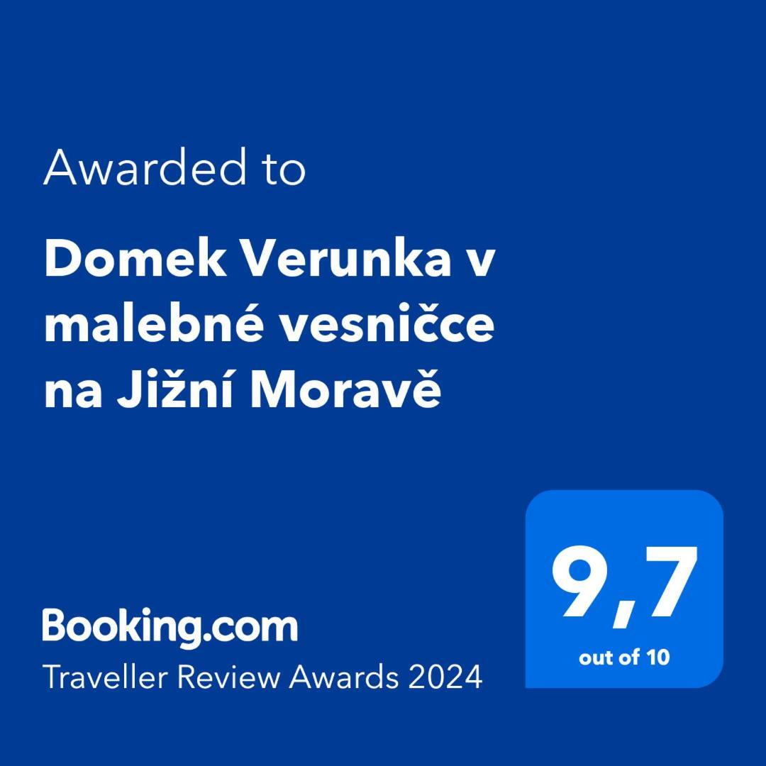 Domek Verunka v malebné vesničce na Jižní Moravě Svatoborice Exterior foto